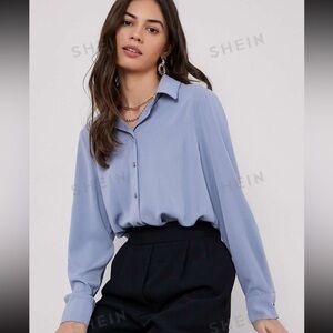 Light Blue Blouse, Size S